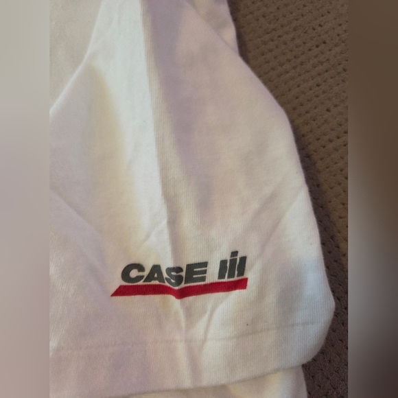 NWOT VINTAGE 90'S MEN'S HANES BEEFY-T TEE WHITE T-SHIRT 100% COTTON Case IH - Picture 10 of 14